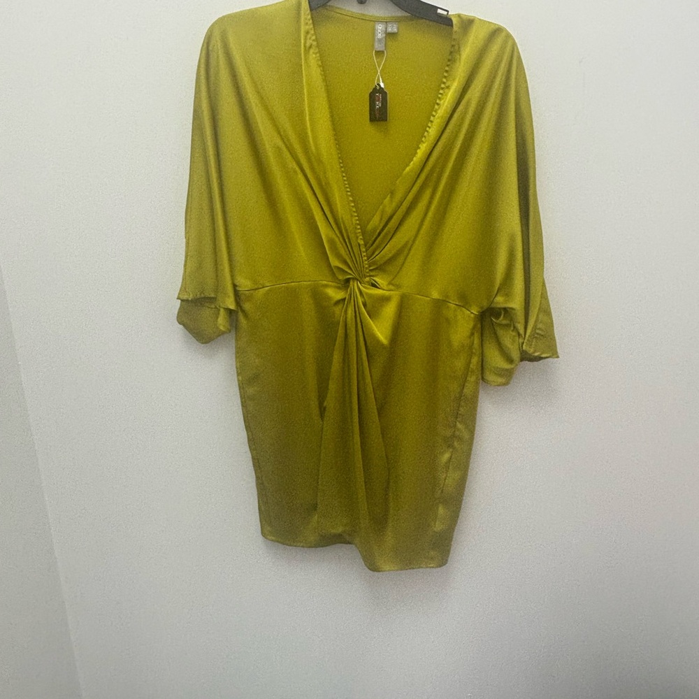 ASOS Vibrant Green Satin Dress